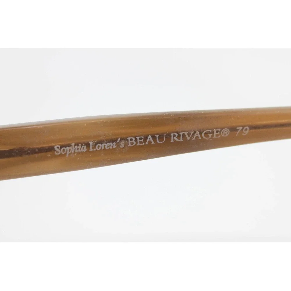Sophia Loren Beau Rivage 79 Zyloware Eyeglasses Bronze Tan Crystal 097 135mm